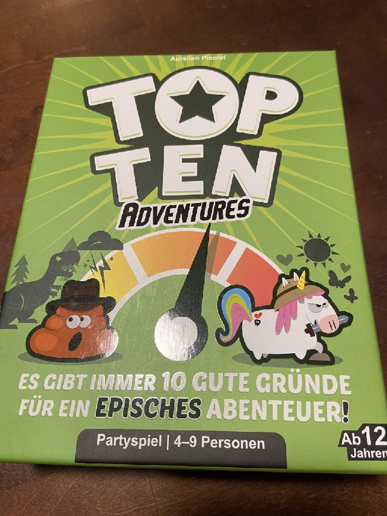 Top Ten Adventures (Cocktail Games)